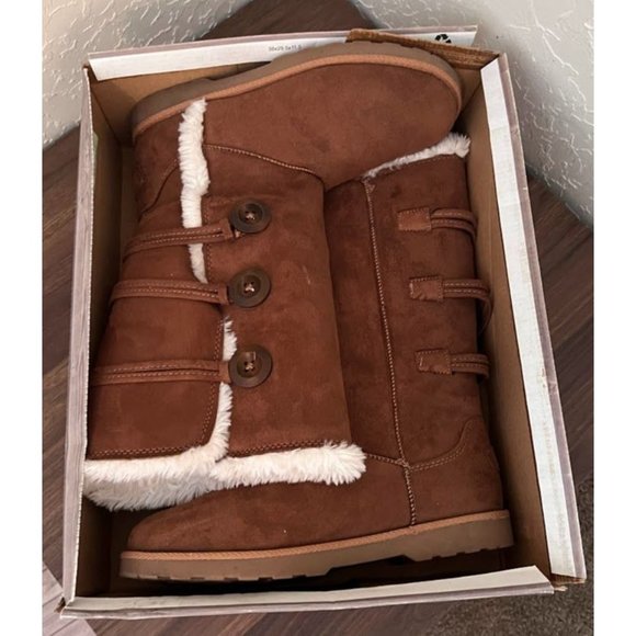 Makalu California Brenda Chestnut Winter Boots - Picture 1 of 12